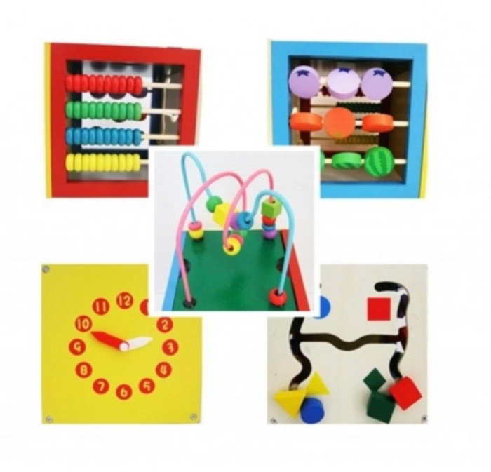 Cub educativ Montessori 5 in 1 activitati copii 1-3 ani [2]