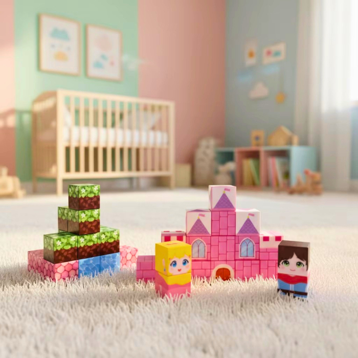 Blocuri Magnetice 38 Piese Stil Pixel Prințese, STEM 3+ | ZukiToys [3]