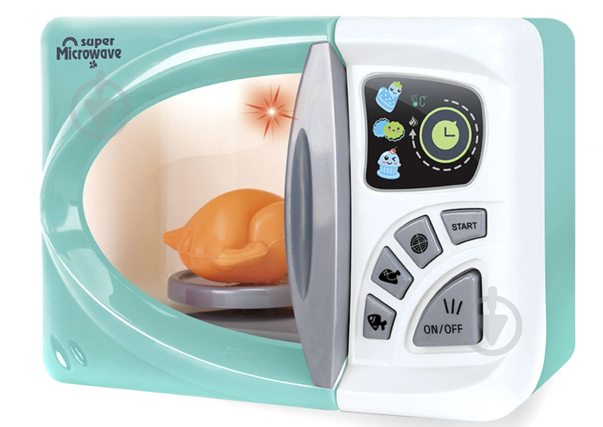 Cuptor cu microunde jucărie Happy Family – interactiv cu sunete și lumini [2]