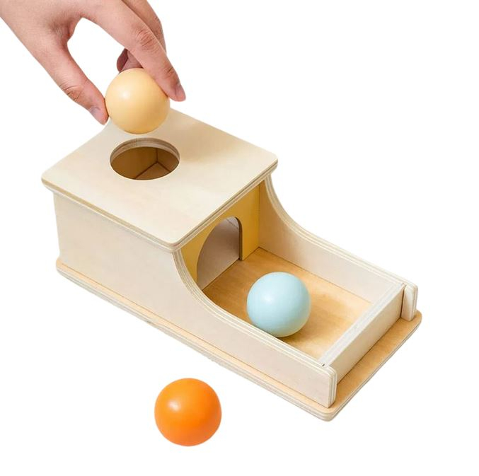 Cutia permanenței cu bilă - Jucarie Montessori din lemn [4]