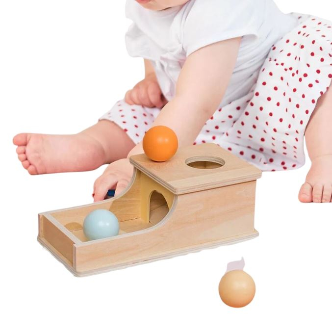 Cutia permanenței cu bilă - Jucarie Montessori din lemn [3]