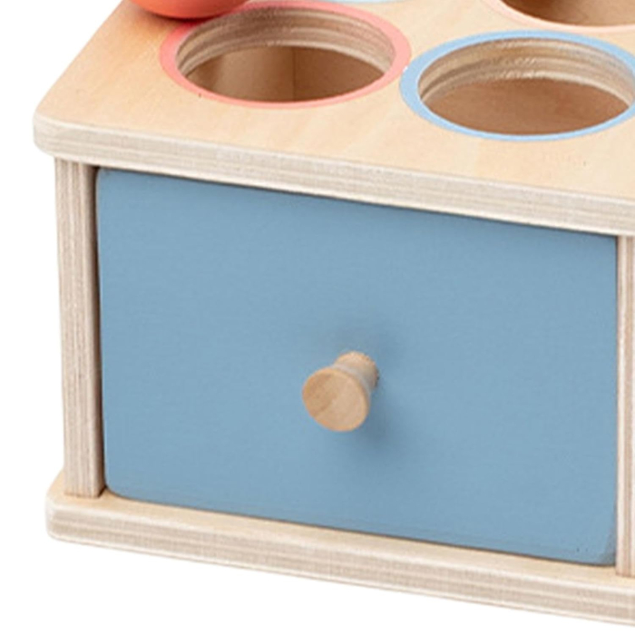 Cutie Montessori din lemn cu bile colorate și sortare [3]