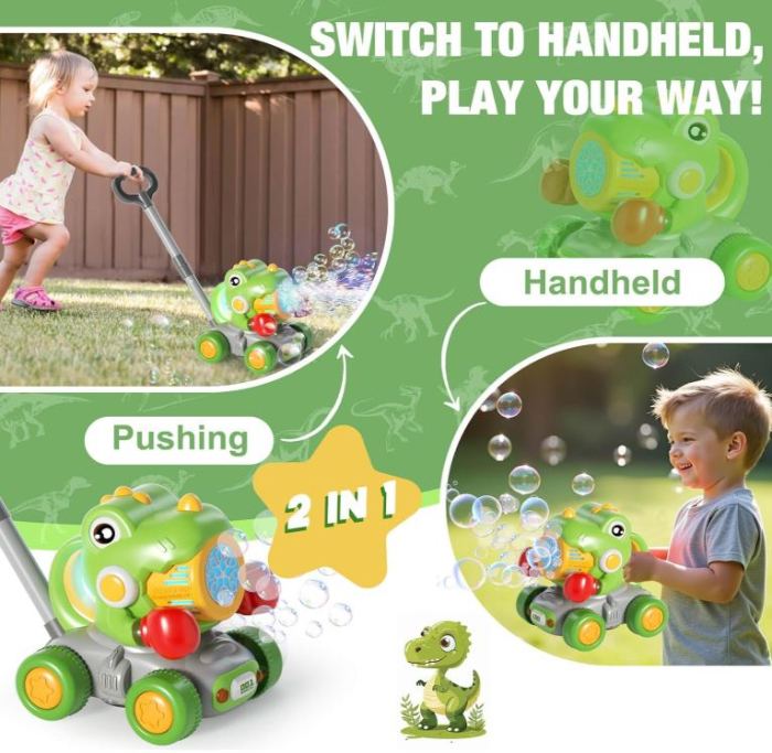 Jucărie dinozaur cu generator de bule și efecte luminoase [5]