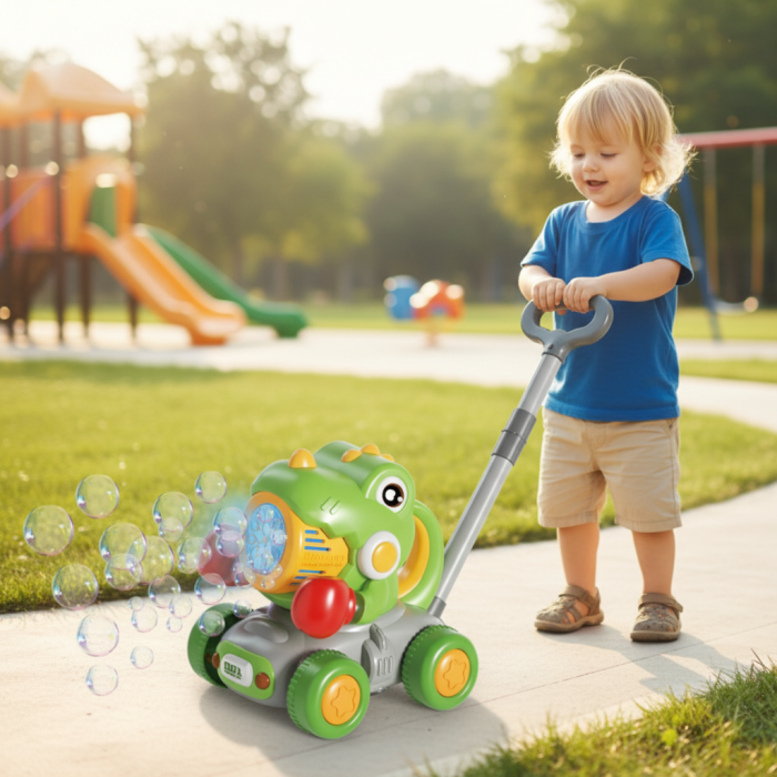 Jucărie dinozaur cu generator de bule și efecte luminoase [2]