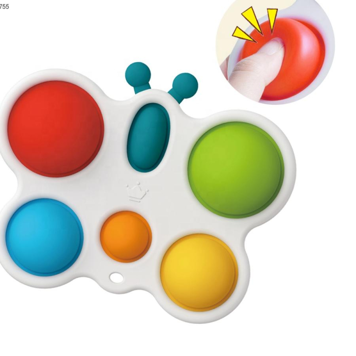 Fluturaș senzorial Pop It pentru motricitate bebe [6]