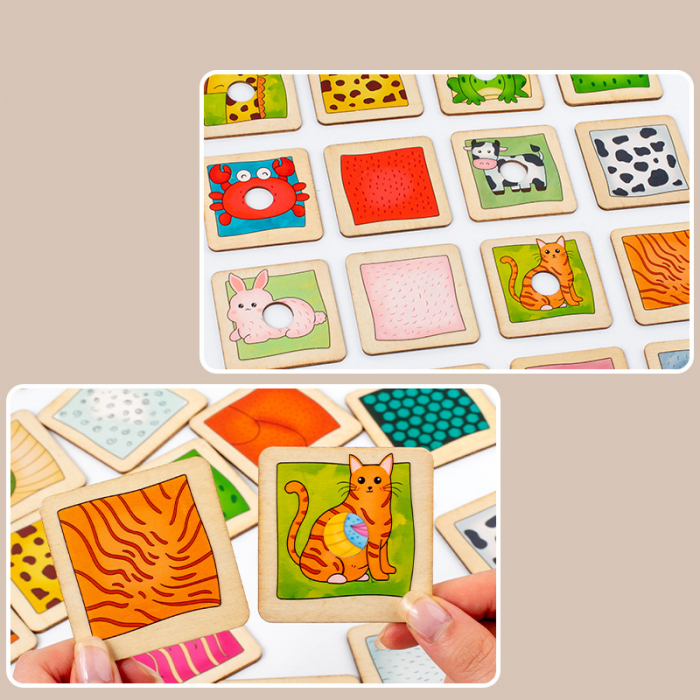 Joc asociere umbre – Animale din lemn | ZukiToys.ro [4]