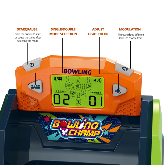 Joc Bowling Electronic cu Afisaj LCD, Efecte Sonore si Luminoase 3+ [3]