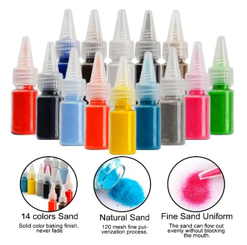 Joc creativ pictura cu nisip colorat 12 planse – 3 ani+ [3]