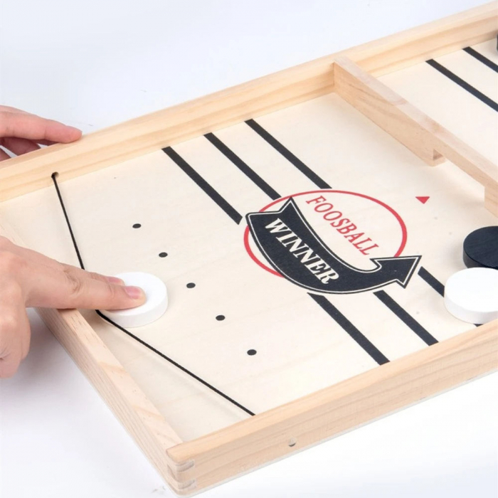 Joc de hochei rapid din lemn – Fast Slingpuck Game pentru copii si familie [3]