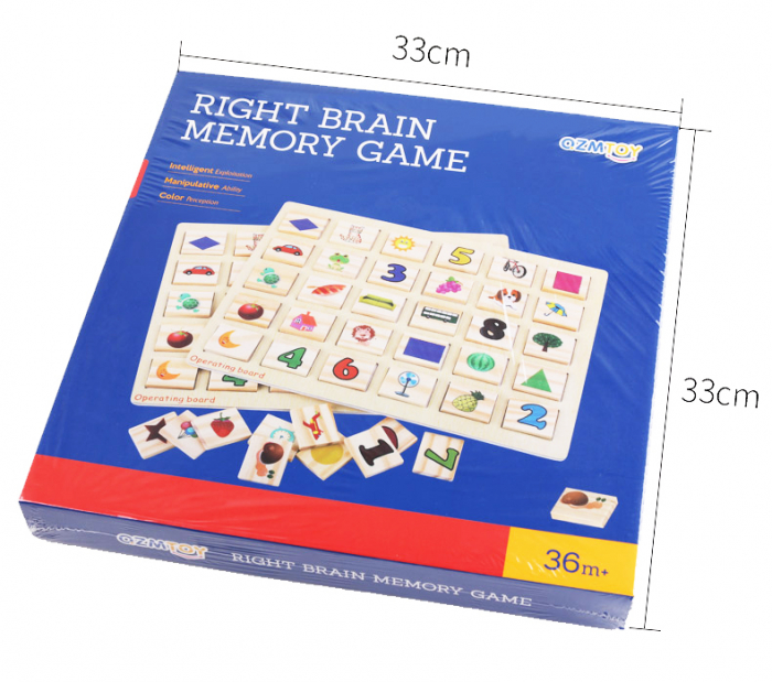 Joc de memorie din lemn tip Mahjong – 82 piese | ZukiToys.ro [4]