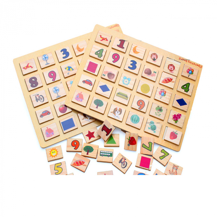 Joc de memorie din lemn tip Mahjong – 82 piese | ZukiToys.ro [3]