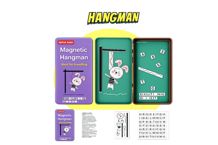 Joc magnetic ,, Spânzurătoarea " în cutie metalică pentru călătorii [4]