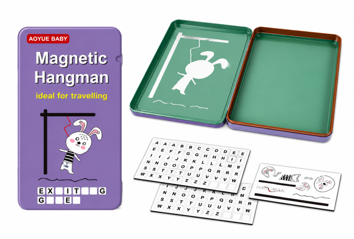 Joc magnetic ,, Spânzurătoarea " în cutie metalică pentru călătorii [2]