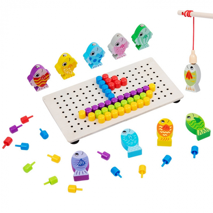 Joc dexteritate mozaic si pescuit magnetic pentru copii 3 ani+ [1]