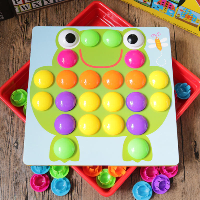 Joc Educativ cu Butoni si 12 Planșe de Joc – Creativitate și Motricitate 3+ [4]