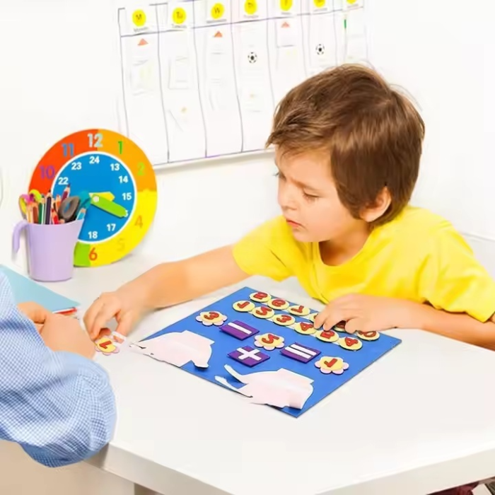 Joc educativ de numărat pe degete, 20 piese, adunare și scădere [3]