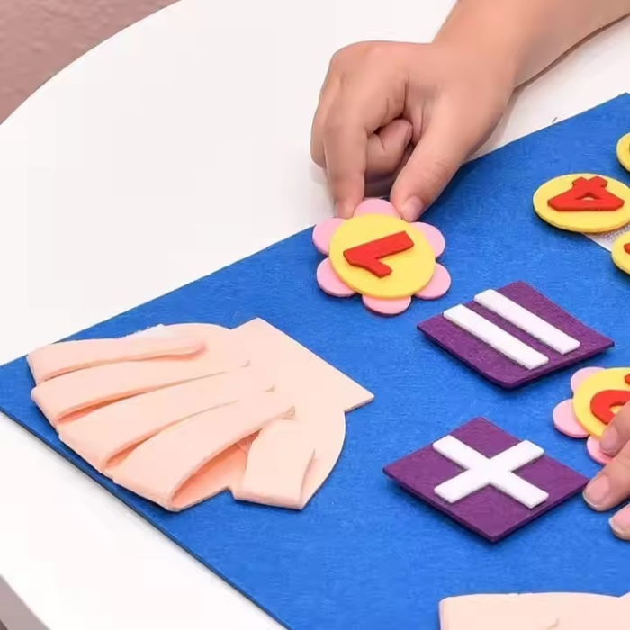 Joc educativ de numărat pe degete, 20 piese, adunare și scădere [5]