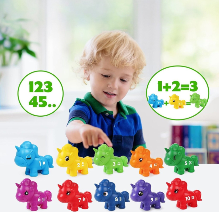 Joc Educativ Dinozauri si Numere – Potrivire si Numarare pentru Copii 18+ luni [3]