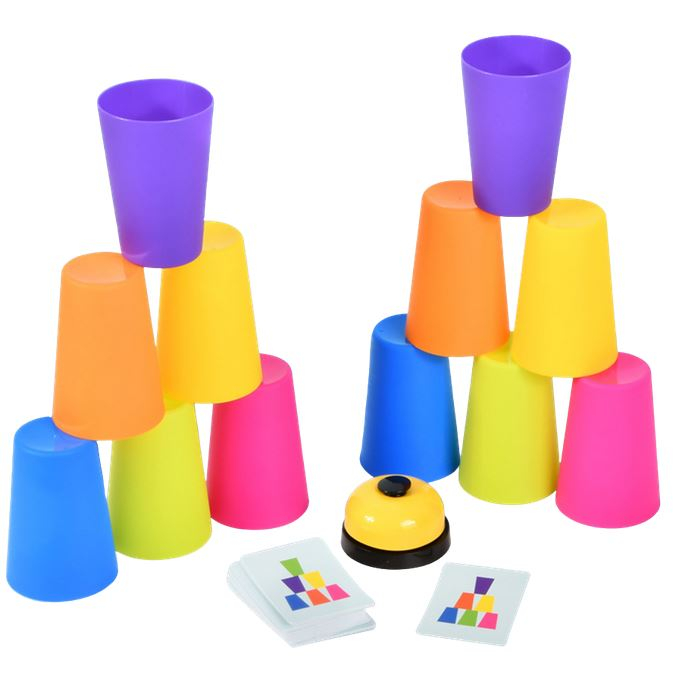 Joc interactiv Speed Cups Junior cu cupe colorate și clopoțel [3]