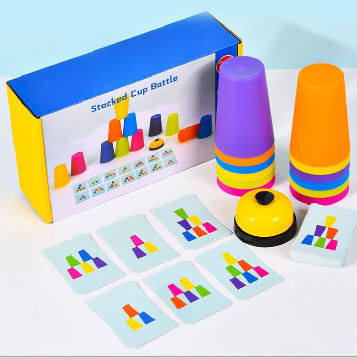 Joc interactiv Speed Cups Junior cu cupe colorate și clopoțel [2]
