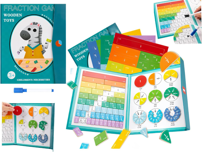Joc magnetic cu matematică – Fracțiile și părțile întregului [6]