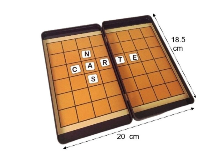 Joc magnetic ,, Rebus și Cuvinte Încrucișate " în cutie metalică pentru călătorii [3]