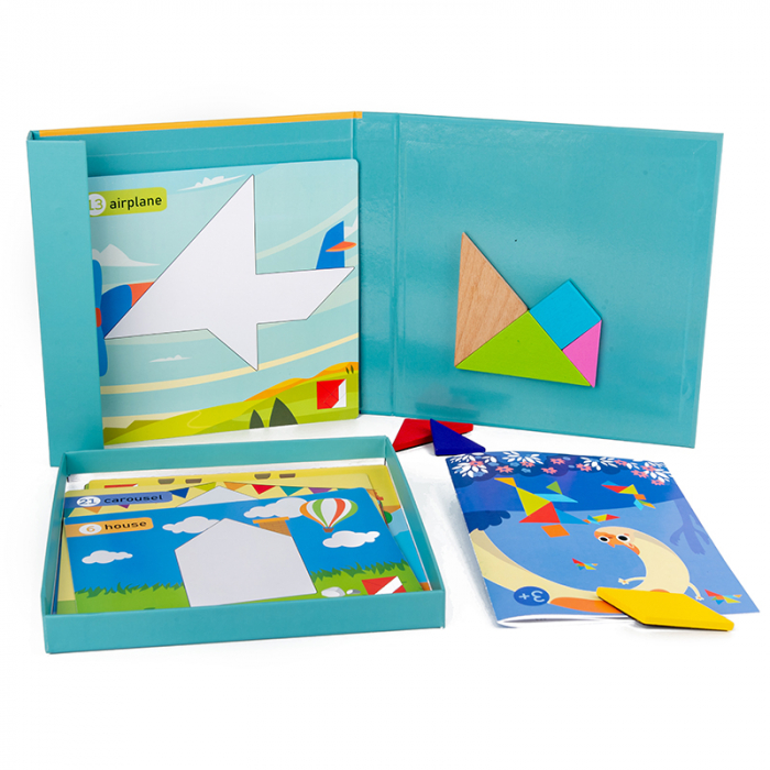 Joc magnetic tip carte – Tangram 12 scene educative | ZukiToys.ro [2]