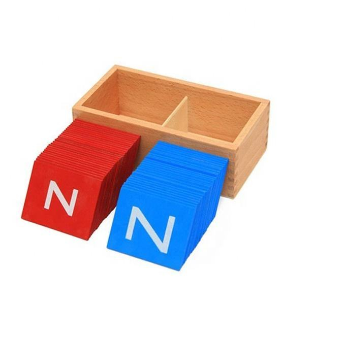 Joc Montessori alfabet cu litere mari și litere mici din lemn [5]
