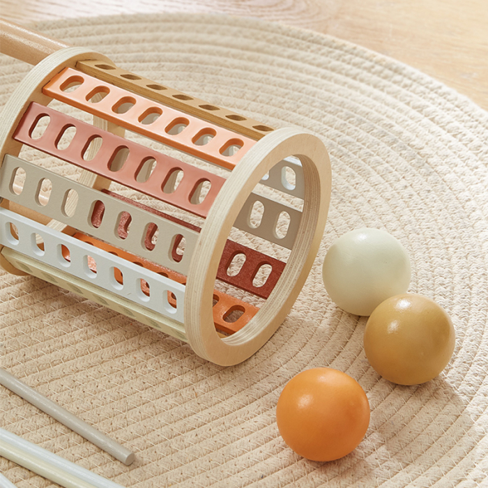 Joc Montessori de echilibru cu bile și bețe din lemn, joc de societate [6]