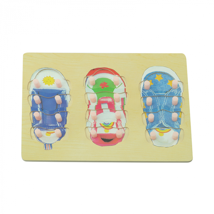 Joc Montessori din lemn – Invata sa legi sireturile | ZukiToys.ro [4]