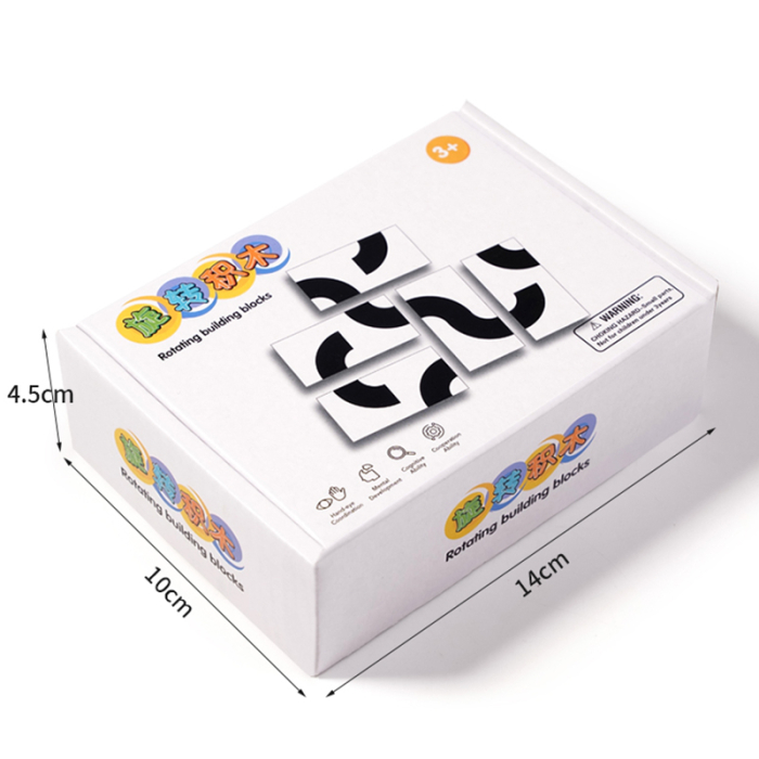 Joc Montessori - Potrivire și construcție cu blocuri rotative [5]