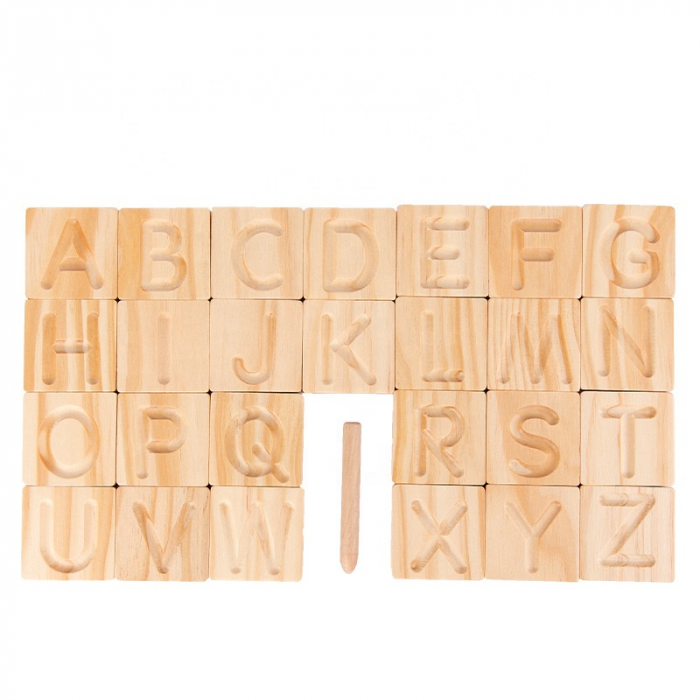 Joc Montessori Scriere Alfabet si Recunoastere Litere 3+ [2]