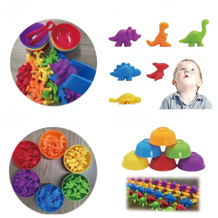 Joc Sortare Culori, Clasificare si Numărat – Dinozaurii (48 piese) [5]