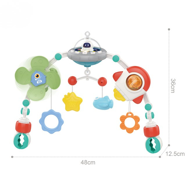 Jucărie bebeluși Play Arch Huanger pentru pătuț sau cărucior - Nava Spatiala [3]