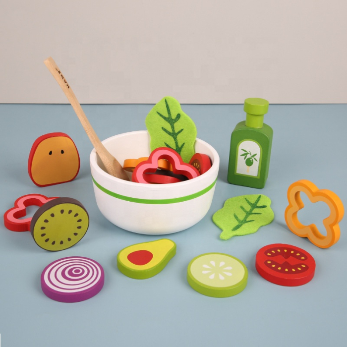 Jucarie din lemn educativa Fructe si Legume – pregateste-o salata [2]