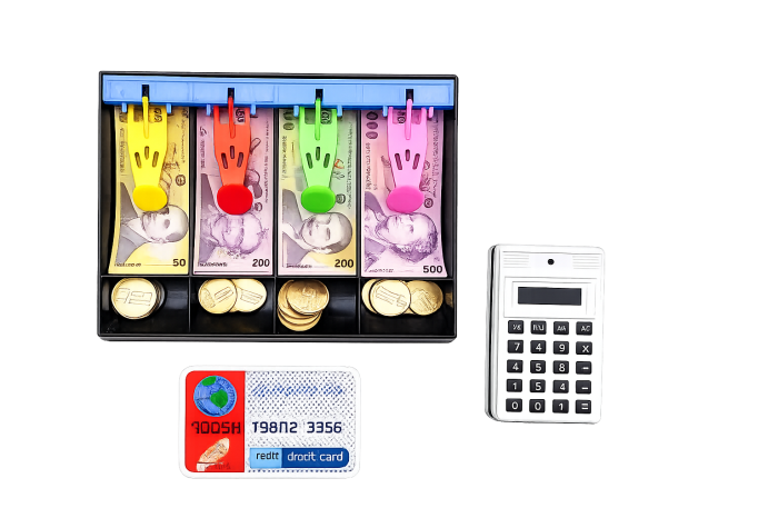 Jucărie educativă ,, Casă de marcat "  cu bani și card bancar [2]
