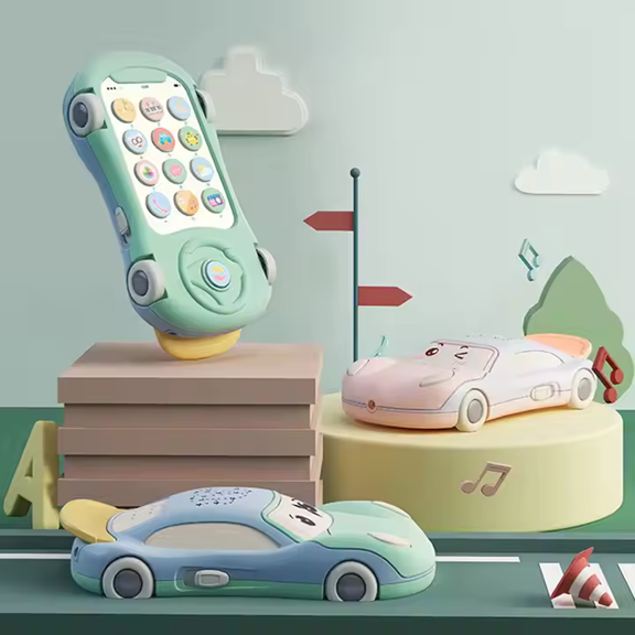 Jucarie Masinuta - Telefon - Proiector Interactiva cu Sunete si Lumini [3]