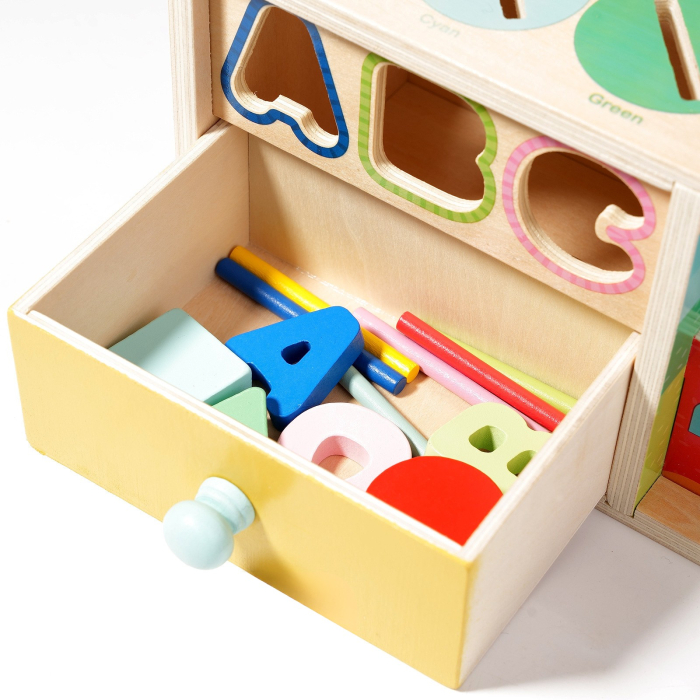 Jucarie Montessori din Lemn 8-in-1 – Centru de Activitati Educative [3]