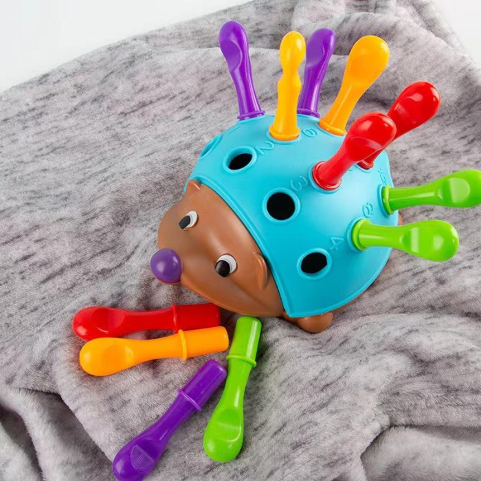 Jucarie arici motricitate tepi colorati Montessori 18 luni+ [2]