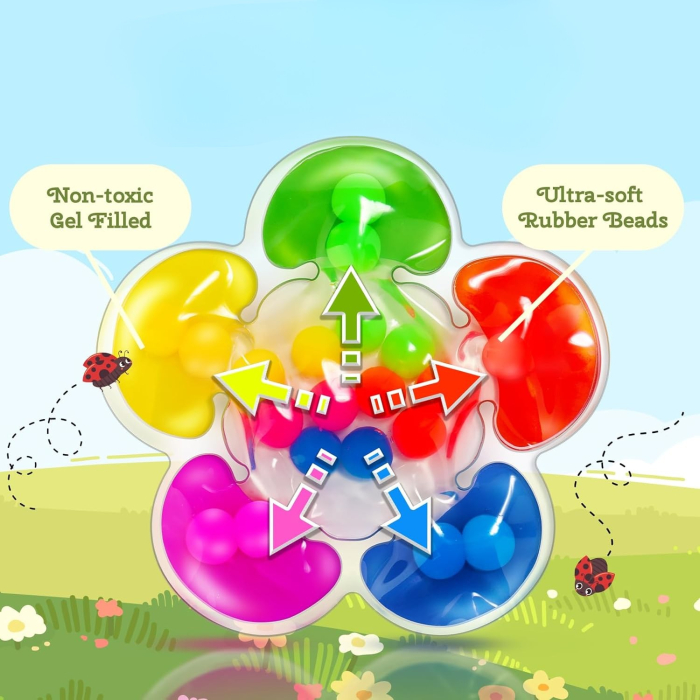 Jucărie senzorială pentru copii cu sortare culori și dezvoltare abilități [4]