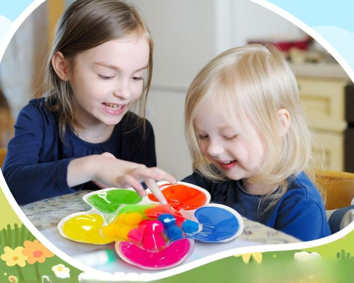 Jucărie senzorială pentru copii cu sortare culori și dezvoltare abilități [3]