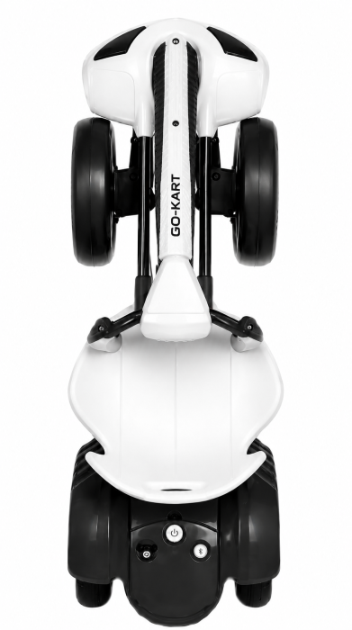 Kart electric pliabil cu telecomandă, muzică și lumini LED – Alb, Motor 6V [3]