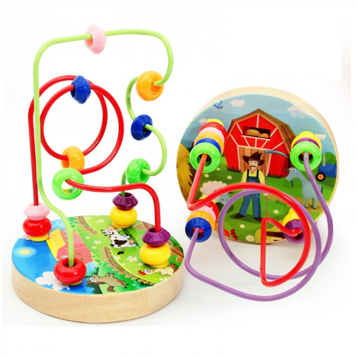 Labirint motricitate cu margelute – Montessori 12 luni+ [2]