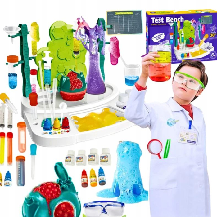 Laborator de chimie pentru copii – kit STEM cu experimente și accesorii interactive [4]