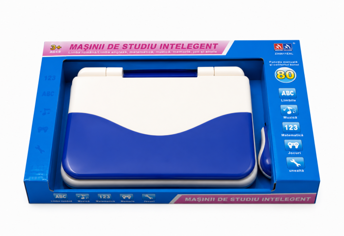 Laptop educativ interactiv copii 80 activități bilingve albastru [2]