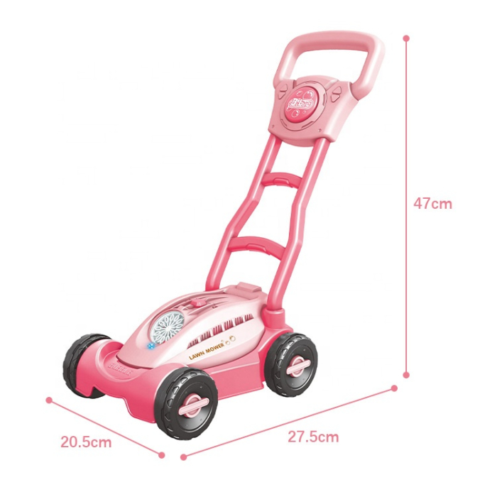 Mașină cu baloane de săpun și design tip mașină de tuns iarba - roz [2]