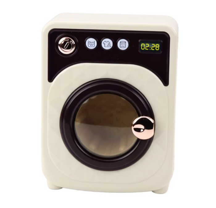 Mașină de spălat jucărie cu tambur rotativ, lumini și sunete interactive [2]