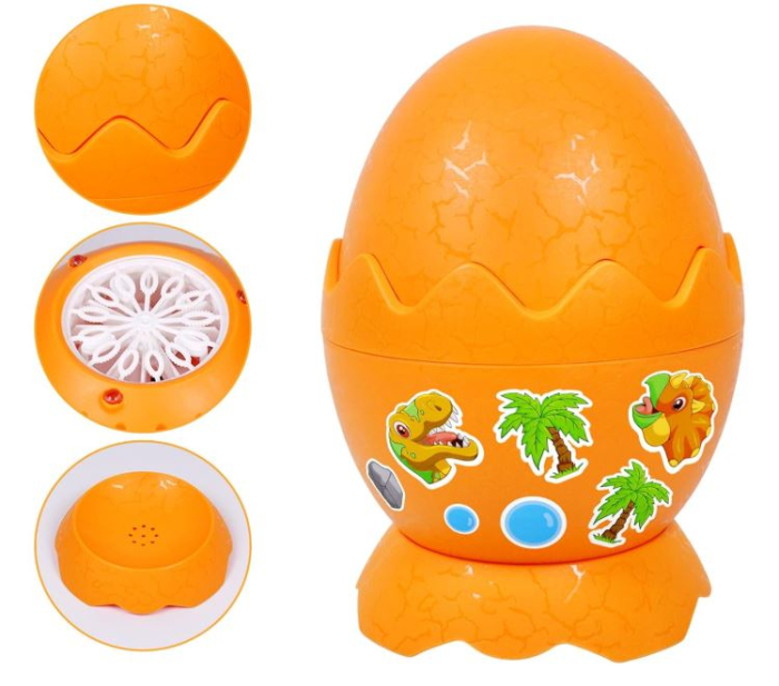 Mașină electrică pentru baloane de săpun tip ou de dinozaur portocaliu [2]