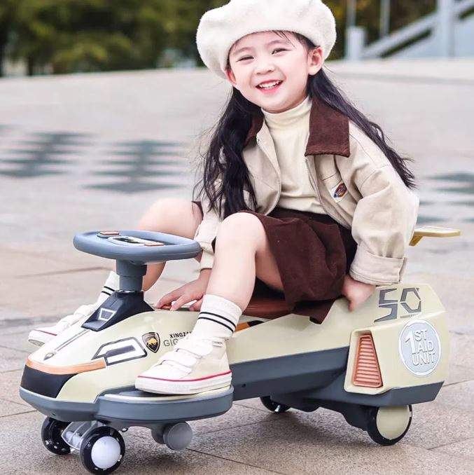 Mașinuță electrică Ride-On Giga Drone, gri-portocaliu, iluminare LED [3]