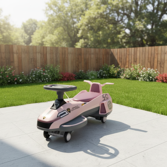 Mașinuță electrică Ride-On Giga Drone, pink, iluminare LED [6]